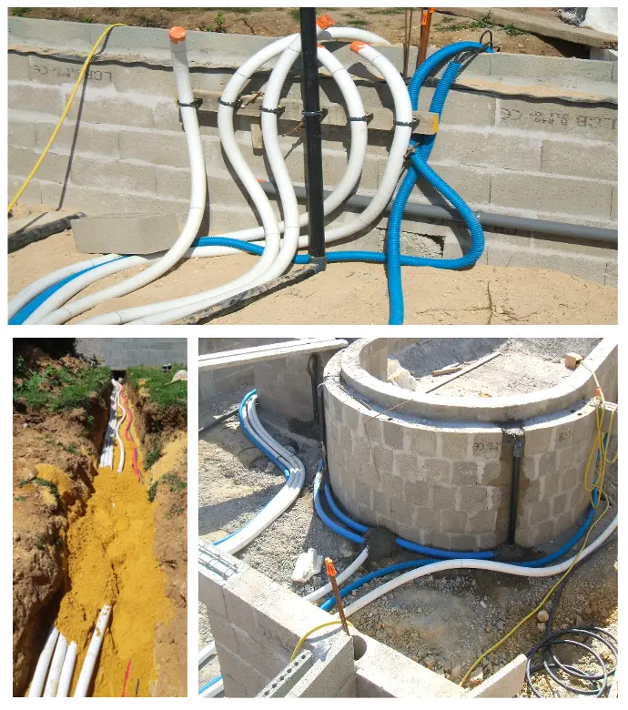 Réseaux hydrauliques et électriques